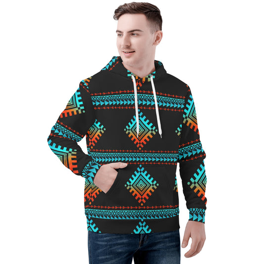 Aztec print hoodie