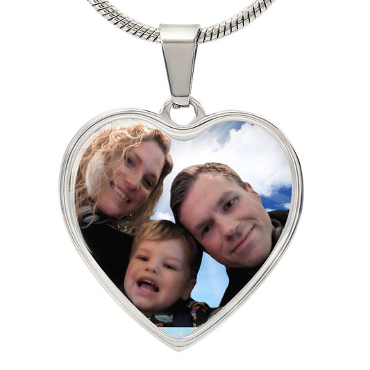 Heart Photo Necklace (Add your own Photo)