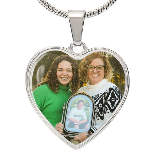 Heart Photo Necklace (Add your own Photo)